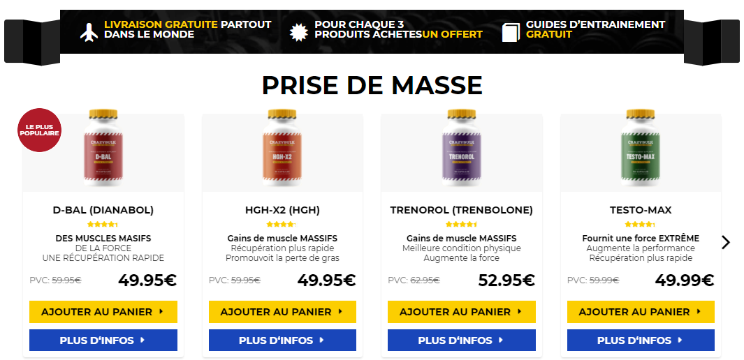 achat stéroides anabolisants Dianabol 10mg